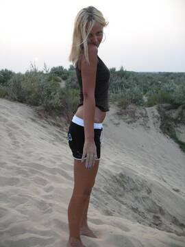 on the beach
